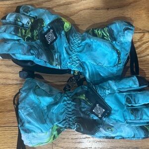 Burton Vibrant Blue and Lime Gloves
